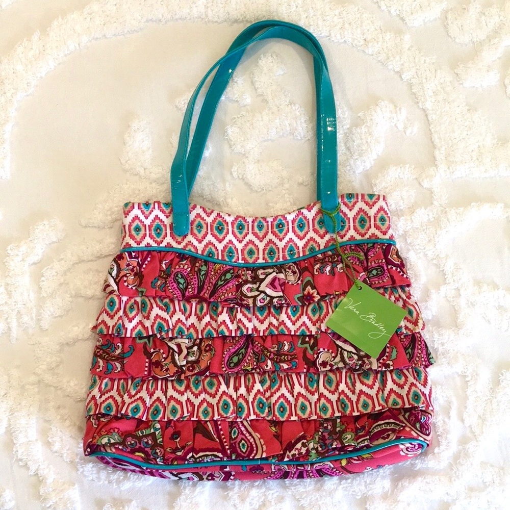 Vera Bradley “Cha Cha Handbag” in “Call Me Coral”